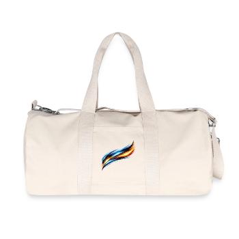 Design sportif du maillot Effet dynamique - Sac de sport en toile recyclée Stanley/Stella - blanc naturel - Devant