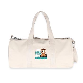 Ich Höre Immer Nur Ein Mimimi Pferd - Recycelte Canvas-Sporttasche von Stanley/Stella - Naturweiß - Vorne