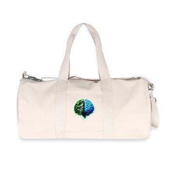 Your brain is at the end of its rope - Recycled Canvas Sports Bag by Stanley/Stella - natural - Front
