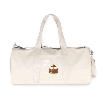 18 ans - Sac de sport en toile recyclée Stanley/Stella - blanc naturel - Devant