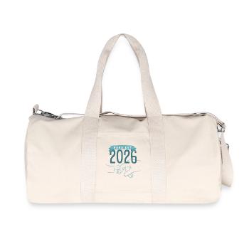 papa2026 - Recycelte Canvas-Sporttasche von Stanley/Stella - Naturweiß - Vorne