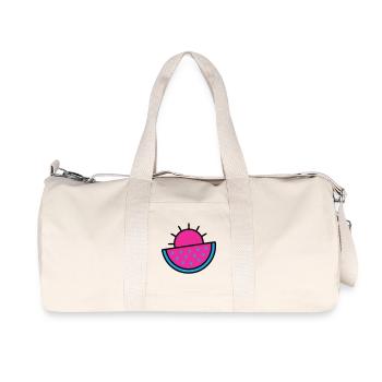 Watermelon Sun 90s Pop Art - Recycled Canvas Sports Bag by Stanley/Stella - natural - Front