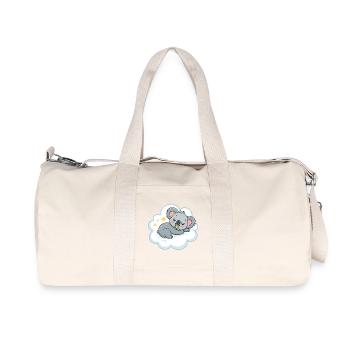 Dreamy Koala on Pacifier Cloud - Recycled Canvas Sports Bag by Stanley/Stella - natural - Front