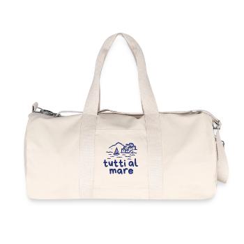 tutti al mare | alle ans Meer - Recycelte Canvas-Sporttasche von Stanley/Stella - Naturweiß - Vorne