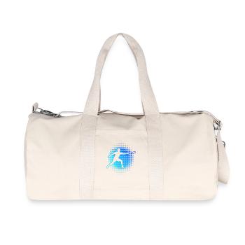 Frisbee Golf Geschenkidee für ein Scheibensportler - Recycelte Canvas-Sporttasche von Stanley/Stella - Naturweiß - Vorne