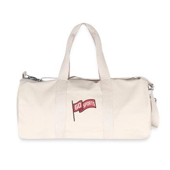 Emblème du drapeau Go Sports - Sac de sport en toile recyclée Stanley/Stella - blanc naturel - Devant