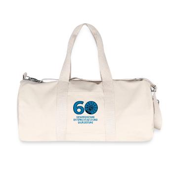 HU Juli 2026 - 60 Jahre - Geburtstag Geschenk - Recycelte Canvas-Sporttasche von Stanley/Stella - Naturweiß - Vorne
