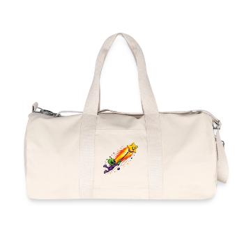 Aventure de la fusée Alien Star - Sac de sport en toile recyclée Stanley/Stella - blanc naturel - Devant
