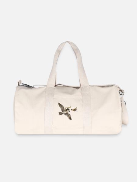 Pilote mouette au-dessus de l’avion - Sac de sport en toile recyclée Stanley/Stella - blanc naturel