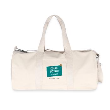 Couch Potato Laufclub - Recycelte Canvas-Sporttasche von Stanley/Stella - Naturweiß - Vorne