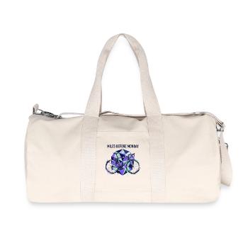 Wheels Before Monday Geometry - Recycled Canvas Sports Bag by Stanley/Stella - natural - Front
