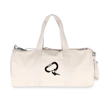 climbing, bouldering, rock climbing, mountains, mountaineering - Recycled Canvas Sports Bag by Stanley/Stella - natural - Front