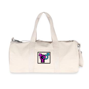 Gender Symbole Pride Icon - Recycelte Canvas-Sporttasche von Stanley/Stella - Naturweiß - Vorne