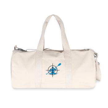 Canoeing in the crosshairs - Recycled Canvas Sports Bag by Stanley/Stella - natural - Front
