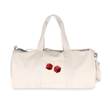 Red dice - Recycled Canvas Sports Bag by Stanley/Stella - natural - Front