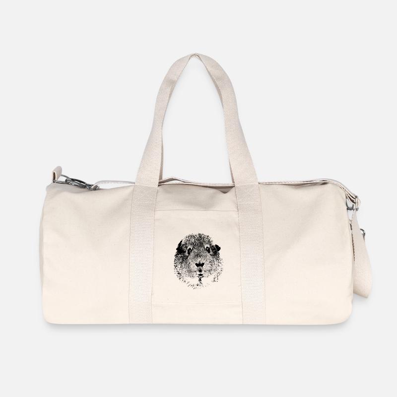 Meerschweinchen - Recycelte Canvas-Sporttasche von Stanley/Stella - Naturweiß