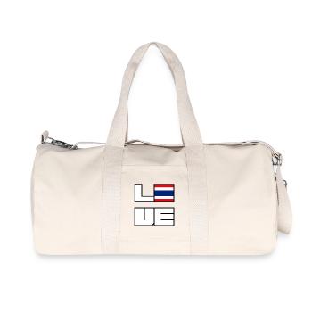 Love Heimat Wurzeln Roots Thailand - Recycelte Canvas-Sporttasche von Stanley/Stella - Naturweiß - Vorne