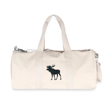 Elch - Recycelte Canvas-Sporttasche von Stanley/Stella - Naturweiß - Vorne