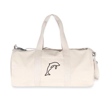 Dolphin - Recycled Canvas Sports Bag by Stanley/Stella - natural - Front