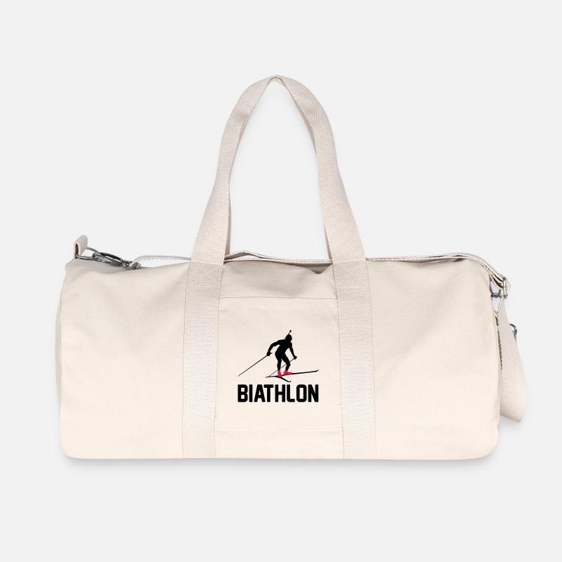Biathlon - Recycelte Canvas-Sporttasche von Stanley/Stella - Naturweiß