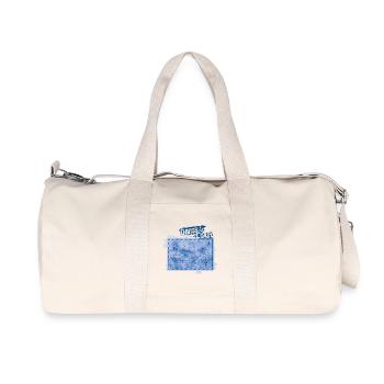 DarssCoast - Original Brand, VINTAGE Landkarte - Recycelte Canvas-Sporttasche von Stanley/Stella - Naturweiß - Vorne