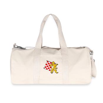 Löwe mit Flagge Nordbrabant Brabant Flagge - Recycelte Canvas-Sporttasche von Stanley/Stella - Naturweiß - Vorne
