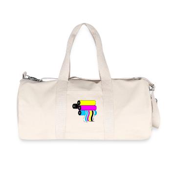 Printing logo 3 - Recycled Canvas Sports Bag by Stanley/Stella - natural - Front
