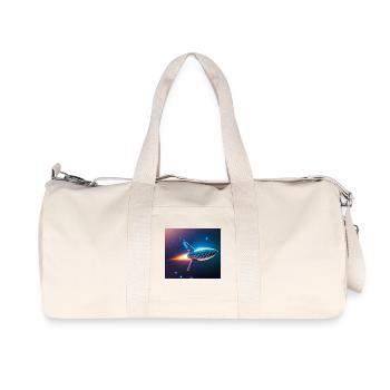 Raketenflug - Recycelte Canvas-Sporttasche von Stanley/Stella - Naturweiß - Vorne