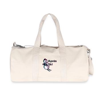Après Ski – Bonhomme de neige drôle - Sac de sport en toile recyclée Stanley/Stella - blanc naturel - Devant