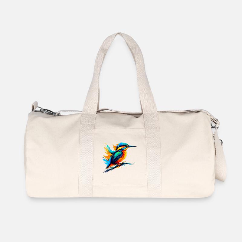 Eisvogel - Recycelte Canvas-Sporttasche von Stanley/Stella - Naturweiß