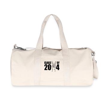 Class of 2024 - Recycelte Canvas-Sporttasche von Stanley/Stella - Naturweiß - Vorne