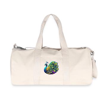 Pfau - Recycelte Canvas-Sporttasche von Stanley/Stella - Naturweiß - Vorne