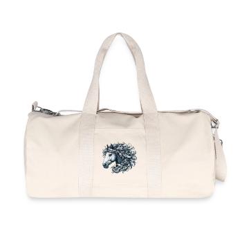 Cheval - Sac de sport en toile recyclée Stanley/Stella - blanc naturel - Devant