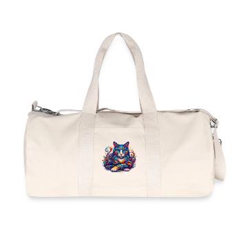 Cat - Recycled Canvas Sports Bag by Stanley/Stella - natural - Front
