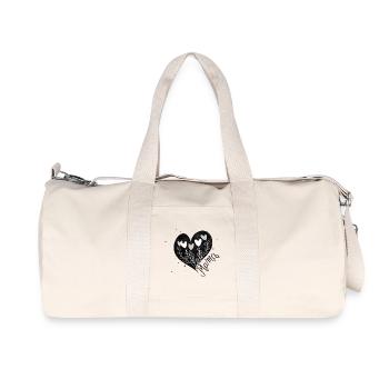 Cœur de maman Fête des mères - Sac de sport en toile recyclée Stanley/Stella - blanc naturel - Devant