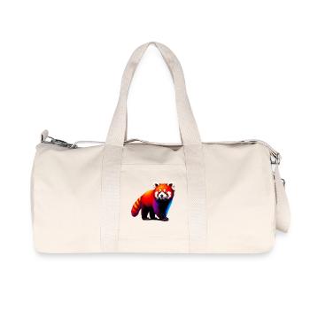 Red panda - Recycled Canvas Sports Bag by Stanley/Stella - natural - Front