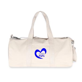 DAD. FATHER'S DAY. HAPPY FATHER'S DAY. HAPPY BIRTHDAY. - Recycled Canvas Sports Bag by Stanley/Stella - natural - Front
