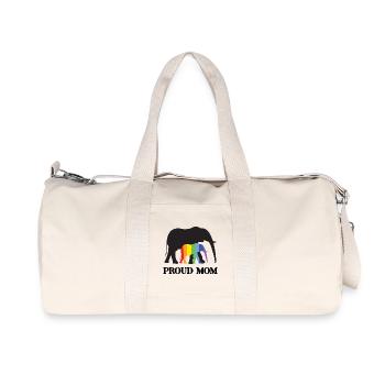 LGBTQ Pride Month - Proud Mom - Recycled Canvas Sports Bag by Stanley/Stella - natural - Front
