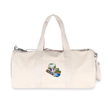 Watercolor Map Paraguay - Recycled Canvas Sports Bag by Stanley/Stella - natural - Front