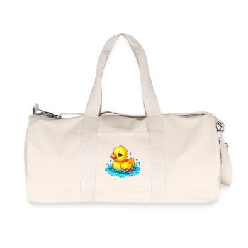 Duckling Duck Duck - Recycled Canvas Sports Bag by Stanley/Stella - natural - Front