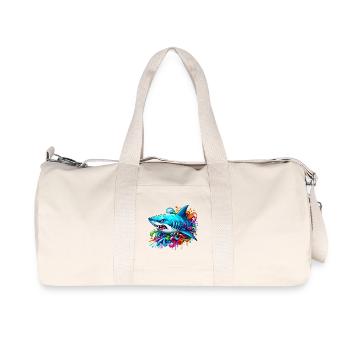 Requin - Sac de sport en toile recyclée Stanley/Stella - blanc naturel - Devant