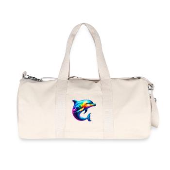 Dolphin - Recycled Canvas Sports Bag by Stanley/Stella - natural - Front