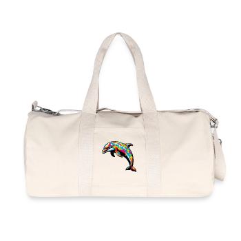 Dolphin - Recycled Canvas Sports Bag by Stanley/Stella - natural - Front