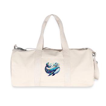 Wal - Recycelte Canvas-Sporttasche von Stanley/Stella - Naturweiß - Vorne