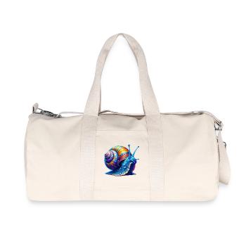 Schnecke - Recycelte Canvas-Sporttasche von Stanley/Stella - Naturweiß - Vorne