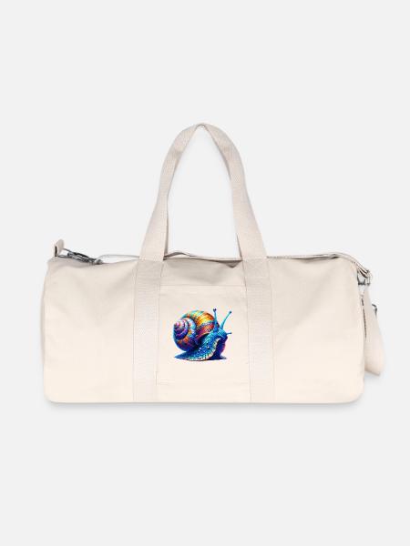 Schnecke - Recycelte Canvas-Sporttasche von Stanley/Stella - Naturweiß