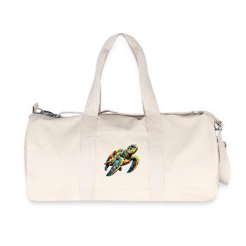 Tortue - Sac de sport en toile recyclée Stanley/Stella - blanc naturel - Devant