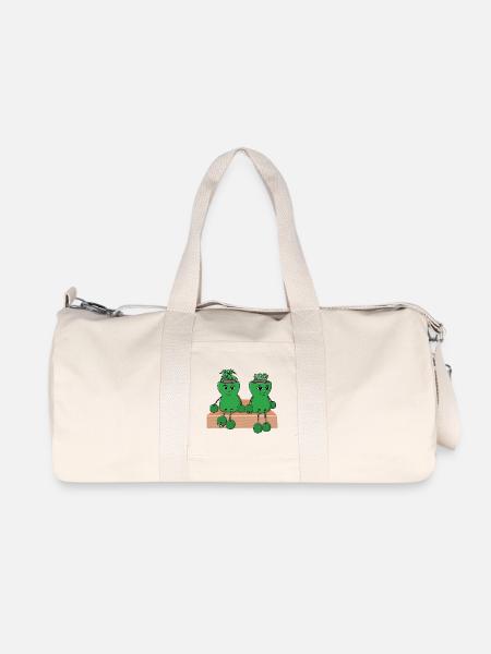 Entzückende Sukkulenten-Pflanztöpfe - Recycelte Canvas-Sporttasche von Stanley/Stella - Naturweiß