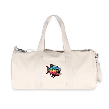 Piranha - Recycled Canvas Sports Bag by Stanley/Stella - natural - Front