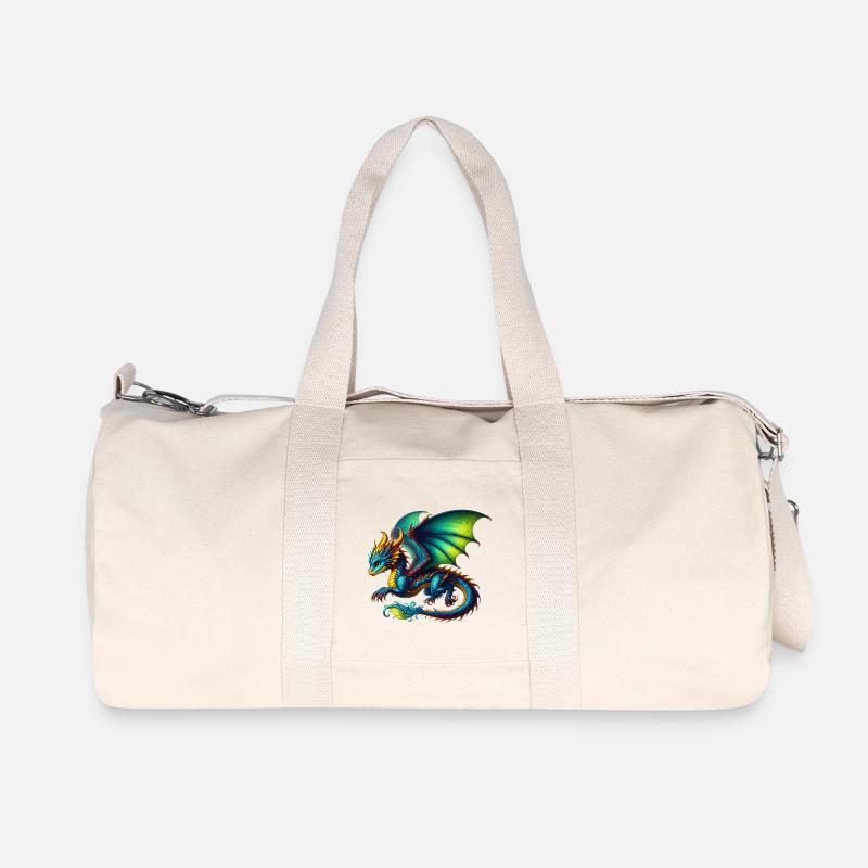 Drache - Recycelte Canvas-Sporttasche von Stanley/Stella - Naturweiß